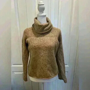 Express turtle neck sweater size XL brown flex cowl neck